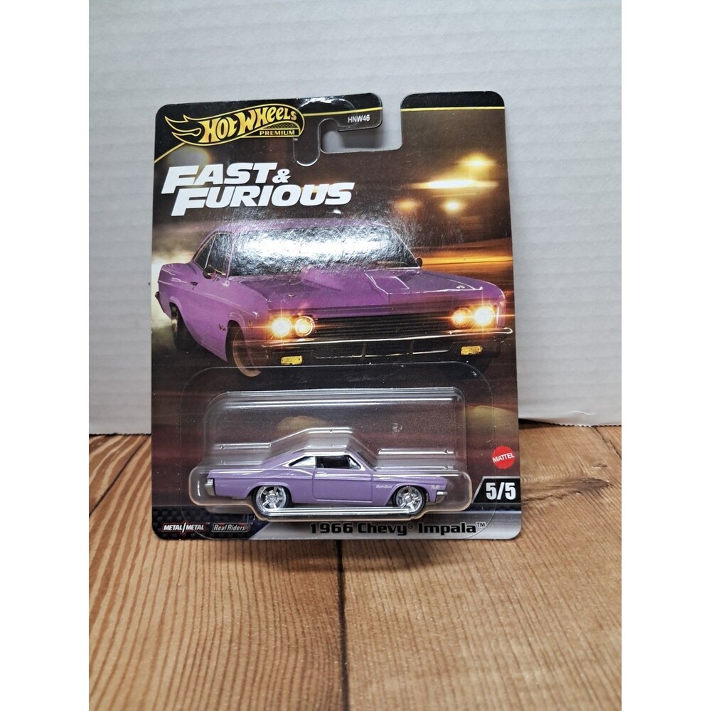 2025 Hot Wheels Premium Fast & Furious 1966 Chevy Impala Purple Diecast Car